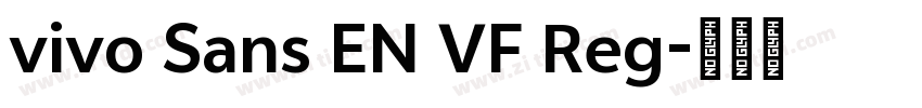 vivo Sans EN VF Reg字体转换